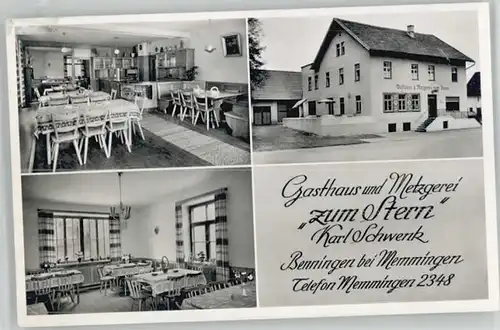 Benningen Memmingen Benningen Memmingen Gasthaus zum Stern * / Benningen /Unterallgaeu LKR