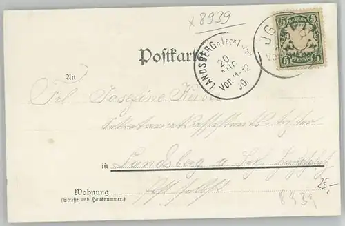 Igling Kuenstlerkarte Maldeghemsches Schloss x 1900