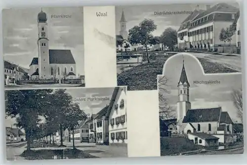 Waal Marktstrasse Pfarrkirche Nikolauskirche o 1921-1965