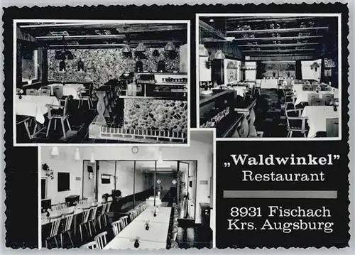 Fischach Schwaben Restaurant Waldwinkel o 1921-1965 / Fischach /Augsburg LKR