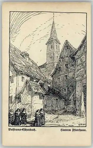 Wolframs-Eschenbach Wolframs-Eschenbach Kuenstlerkarte ungelaufen ca. 1920 / Wolframs-Eschenbach /Ansbach LKR