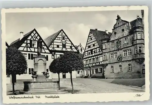 Wolframs-Eschenbach Marktplatz x 1952