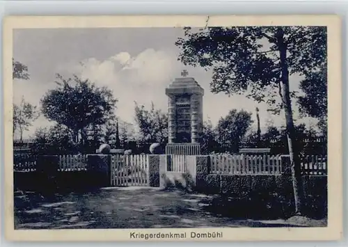 Dombuehl Dombuehl Krieger Denkmal  ungelaufen ca. 1920 / Dombuehl /Ansbach LKR