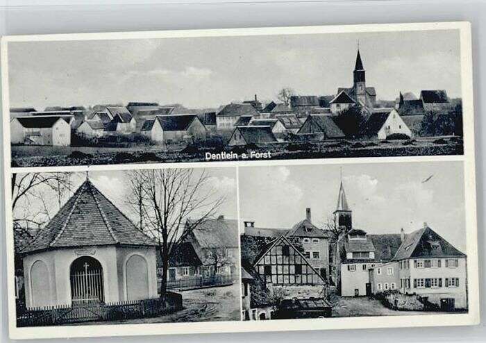 Postkarten aus Dentlein a Forst in Deutschland alte Ansichtskarten