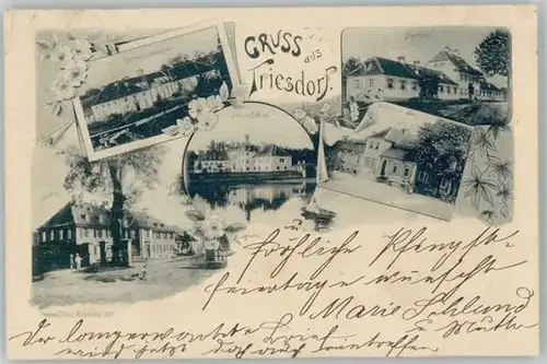 we22298 Triesdorf  Jaegerhaus Weisses Schloss x 1899 Kategorie. Weidenbach Alte Ansichtskarten