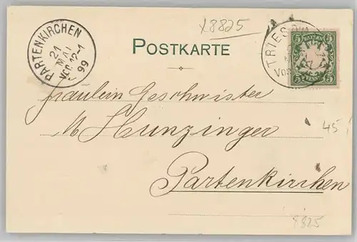 we22298 Triesdorf  Jaegerhaus Weisses Schloss x 1899 Kategorie. Weidenbach Alte Ansichtskarten