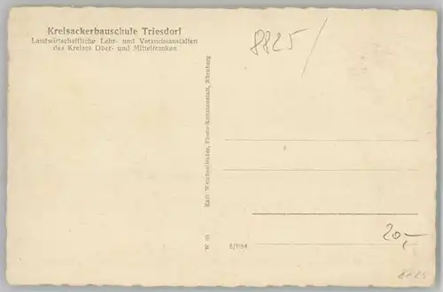 Triesdorf   ungelaufen ca. 1930 / Weidenbach /Ansbach LKR