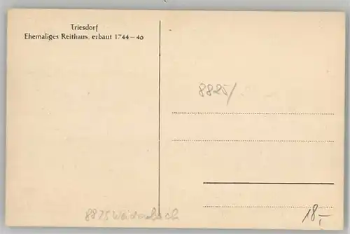 Triesdorf   ungelaufen ca. 1920 / Weidenbach /Ansbach LKR