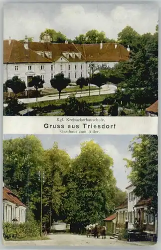 Triesdorf  Gasthaus Adler x 1911 / Weidenbach /Ansbach LKR