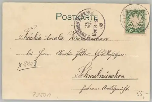 we22311 Triesdorf  Jaegerhaus Weisses Schloss x 1898 Kategorie. Weidenbach Alte Ansichtskarten