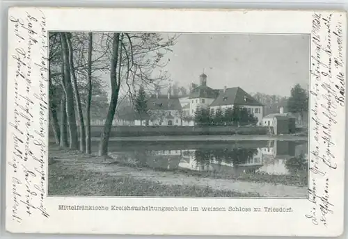 we22319 Triesdorf  Weisses Schloss x 1914 Kategorie. Weidenbach Alte Ansichtskarten