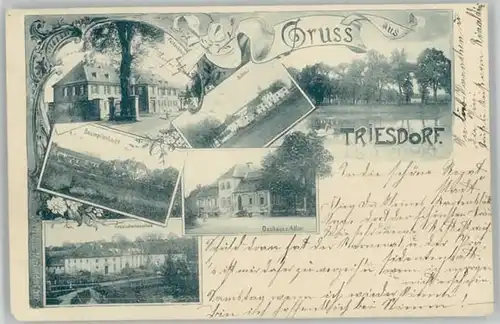 we22326 Triesdorf  Gasthaus Adler  x 1898 Kategorie. Weidenbach Alte Ansichtskarten