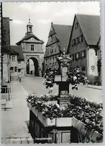 Windsbach Windsbach Hauptstrasse ungelaufen ca. 1965 / Windsbach /Ansbach LKR