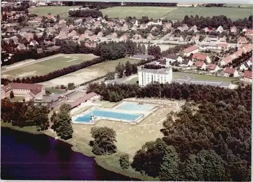 Luetjenburg Holstein Fliegeraufnahme Schwimmbad *
