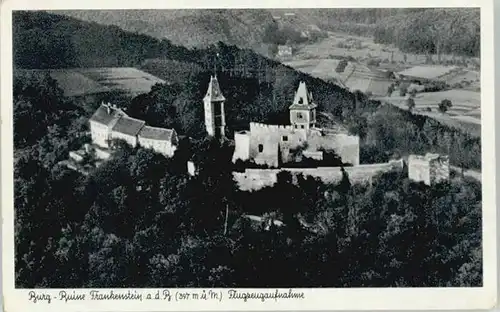 Nieder-Beerbach Burg Ruine Falkenstein Fliegeraufnahme *