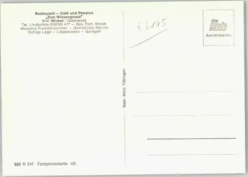 Winkel Odenwald Gasthaus Pension Zum Wiesengrund *