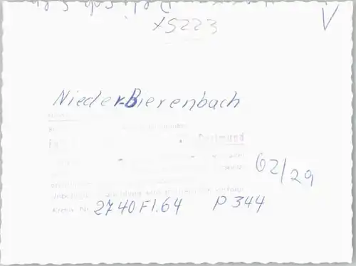 we26532 Bierenbachtal Bierenbachtal Fliegeraufnahme Nieder-Bierenbach * Kategorie. Nuembrecht Alte Ansichtskarten