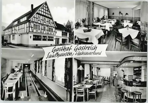Saalhausen Sauerland Gasthof Gastreich Kegelbahn *