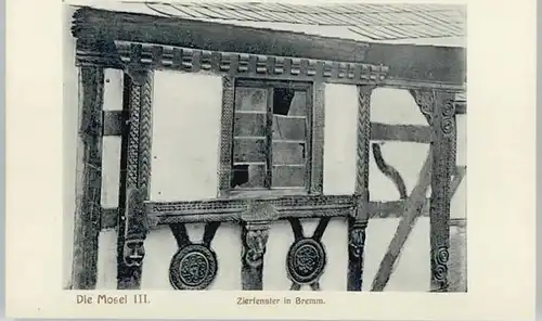 Bremm Mosel Zierfenster * / Bremm /Cochem-Zell LKR