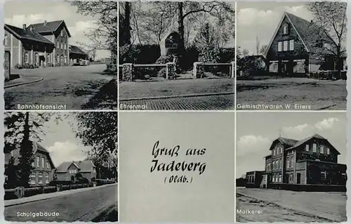 Jaderberg Bahnhof Gemischtwaren W. Eilers Ehrenmal *
