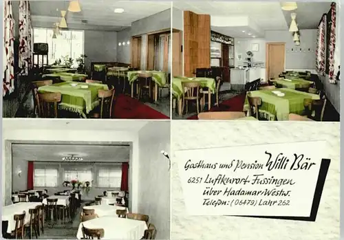 Waldbrunn Westerwald Gasthaus Pension Willy Baer x