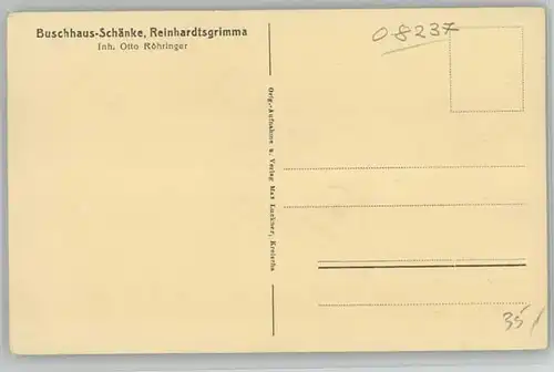 Reinhardtsgrimma Reinhardtsgrimma Buschhaus Schaenke * / Reinhardtsgrimma /Saechsische Schweiz-Osterzgebirge LKR