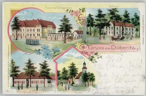 Doeberitz Truppenuebungsplatz Kaserne Schloss Kommandantur Kirche x / Dallgow-Doeberitz /