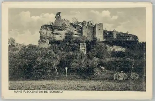 Schoenau Pfalz Ruine Fleckenstein *