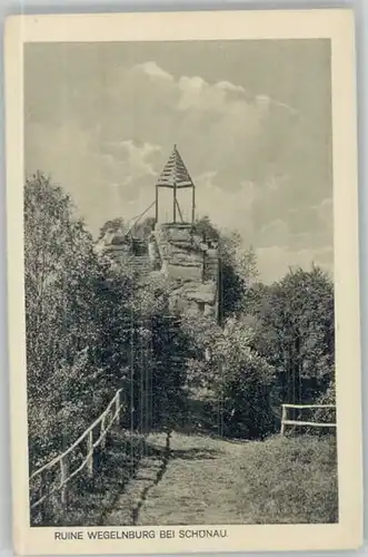 Schoenau Pfalz Ruine Wegelnburg *