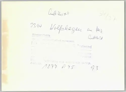 Wolfshagen Harz Fliegeraufnahme *