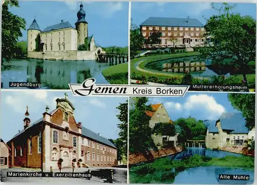 Borken Westfalen Borken Jugendburg Muettererholungsheim Marien Kirche  x / Borken /Borken LKR