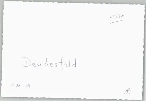 Deudesfeld Deudesfeld [handschriftlich] * / Deudesfeld /Vulkaneifel LKR