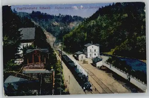 Rentzschmuehle Weisse Elster Rentzschmuehle Bahnhof Steinicht * / Poehl Vogtland /Vogtlandkreis LKR