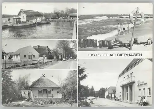 Dierhagen Ostseebad Dierhagen Ostseebad Bootshafen Strand FDGB Erholungsheim Ernst Moritz Arndt * / Dierhagen Ostseebad /Nordvorpommern LKR