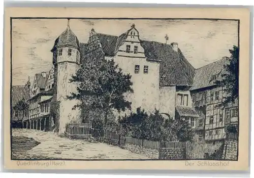 Quedlinburg Schlosshof *