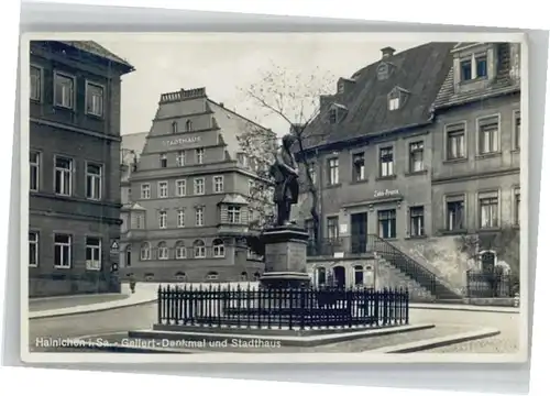 Hainichen Sachsen Gellert Denkmal  x