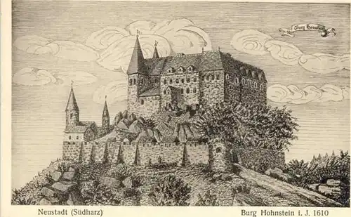 Neustadt Harz Burg Hohnstein Kuenstler Konrektor Hesse *