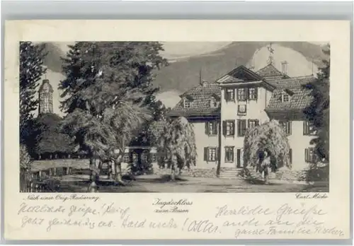 Nordhausen Thueringen Jagd Schloss Possen [Stempelabschalg] x