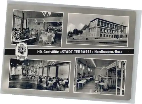 Nordhausen Thueringen Gaststaette Stadt Terasse *