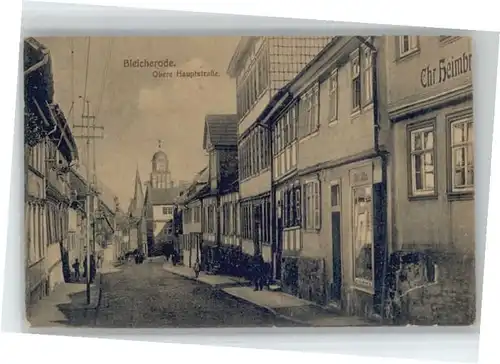 Bleicherode Bleicherode Karte von ca. 1910 Hauptstrasse x / Bleicherode /Nordhausen LKR