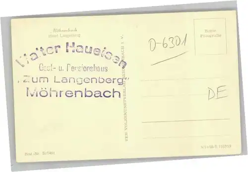 Moehrenbach Hotel Langenberg *