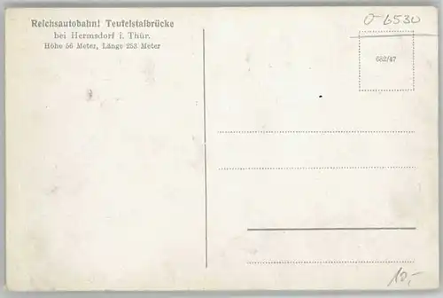 Hermsdorf Thueringen RAB Teufelstalbruecke *