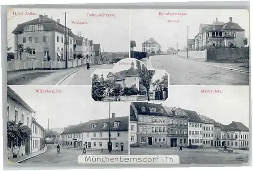 Muenchenbernsdorf Hotel Zeller Post Bahnhofstrasse Bahnhof Marktplatz Wilhelmsplatz Schloss x