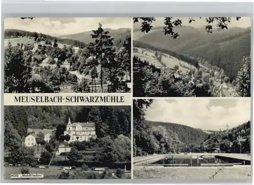 Meuselbach-Schwarzmuehle Schwimmbad Gaststaette Waldfrieden x