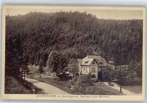 Lichtentanne Probstzella Gasthaus zum Bahnhof Sormitzgrund x