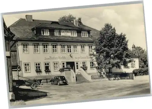 Hoheneiche Saalfeld Gasthaus zum roten Hirsch *