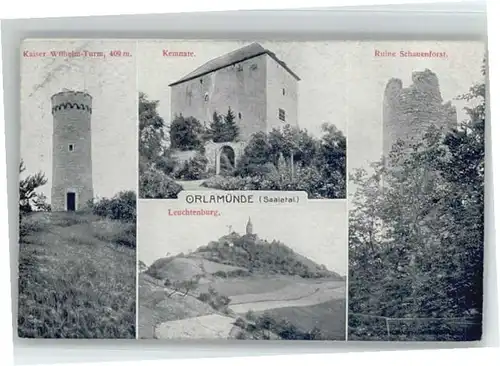 Orlamuende Kaiser Wilhelm-Turm Kamnate Leuchtenburg *