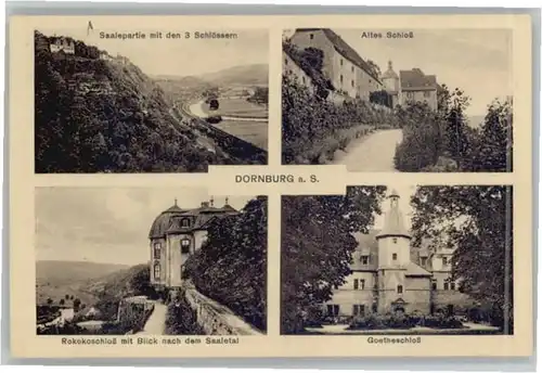 Dornburg Saale Rokoko-Schloss Goetheschloss *