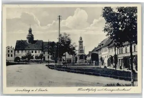 Dornburg Saale Marktplatz Kriegerdenkmal x