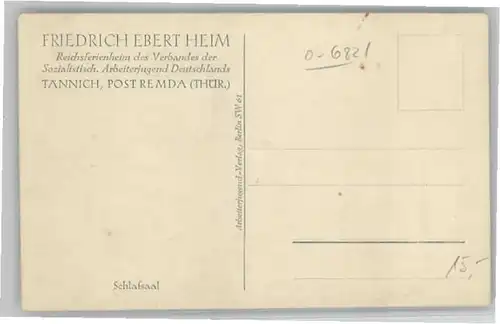 Taennich Friedrich Ebert Heim Schlafsaal *